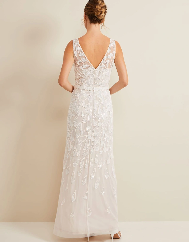 Ottilie Beaded Maxi Wedding Dress