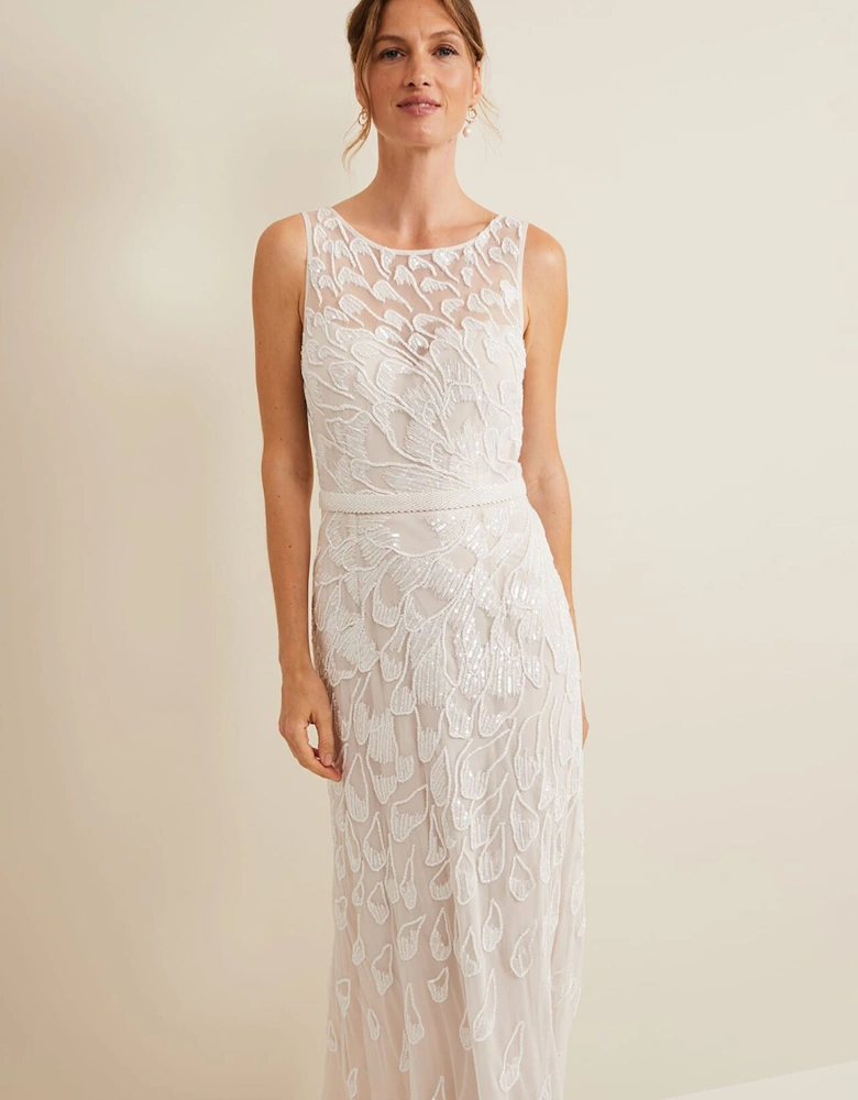 Ottilie Beaded Maxi Wedding Dress