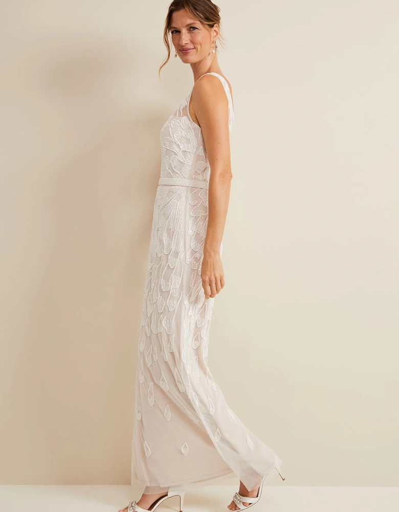 Ottilie Beaded Maxi Wedding Dress