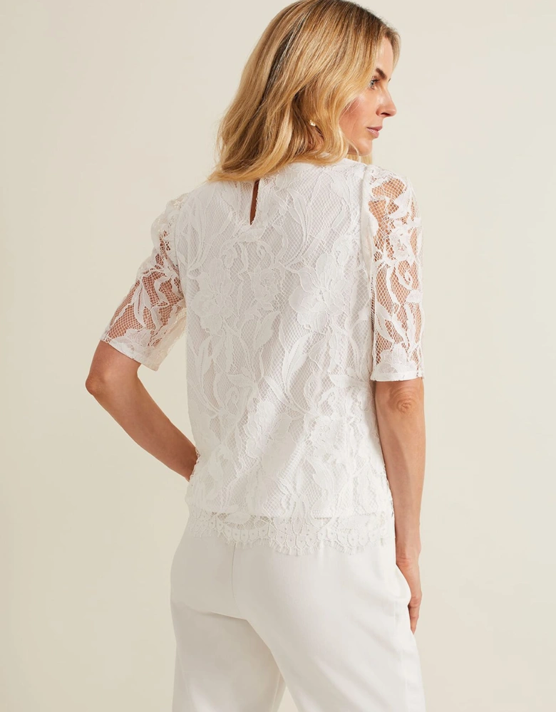 Kaycee Scallop Lace Top