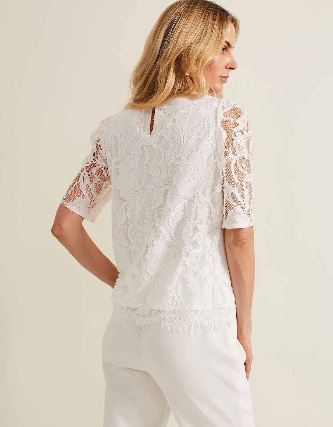 Kaycee Scallop Lace Top