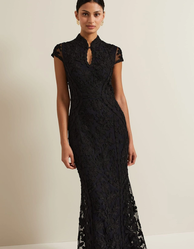 Wenda Tapework Maxi Dress