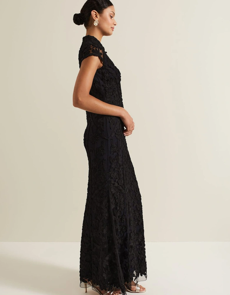 Wenda Tapework Maxi Dress