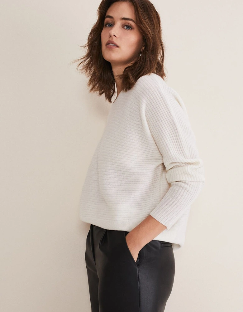 Isabella Ripple Wool Cashmere Jumper