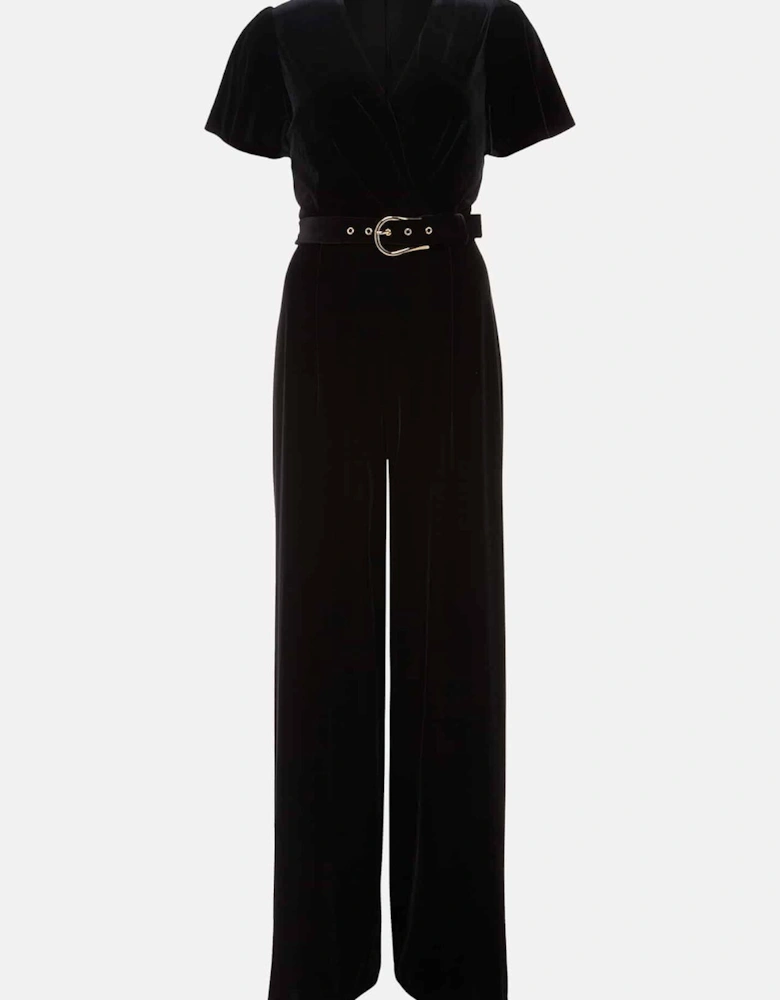 Holly Black Velvet Jumpsuit