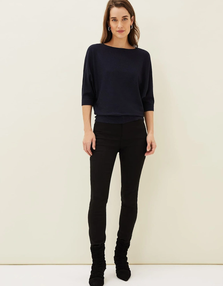 Cristine Batwing Fine Knit Jumper