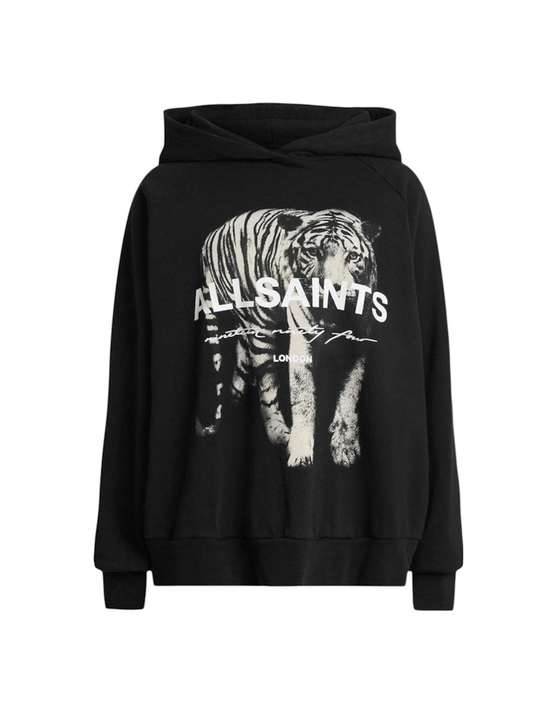 Kit Talon Tiger Print Hoodie - Black