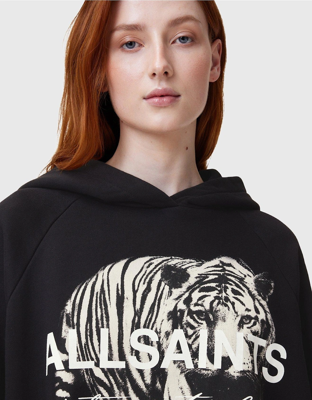 Kit Talon Tiger Print Hoodie - Black