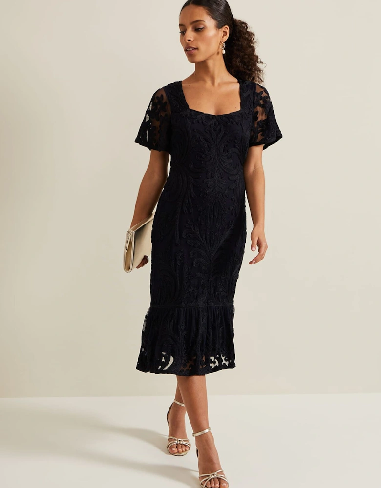 Petite Matilda Tapework Midi Dress