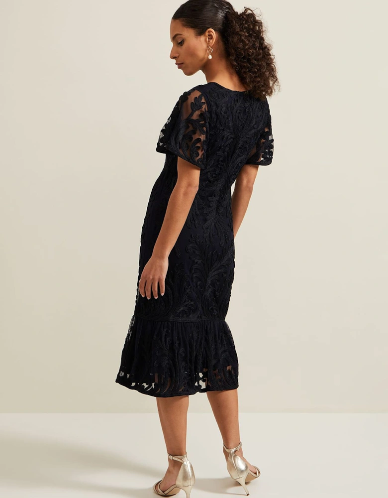 Petite Matilda Tapework Midi Dress