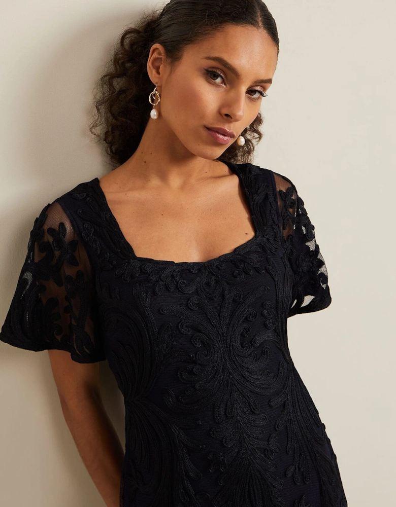 Petite Matilda Tapework Midi Dress