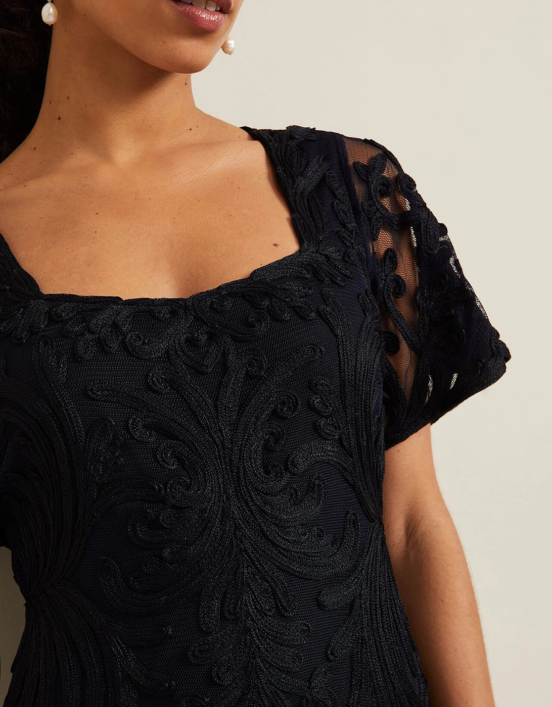 Petite Matilda Tapework Midi Dress