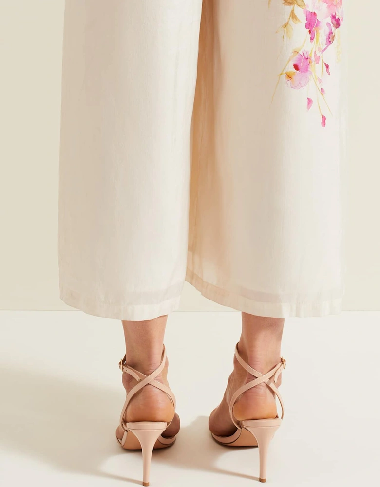 Patent Barely There Strappy Sandal