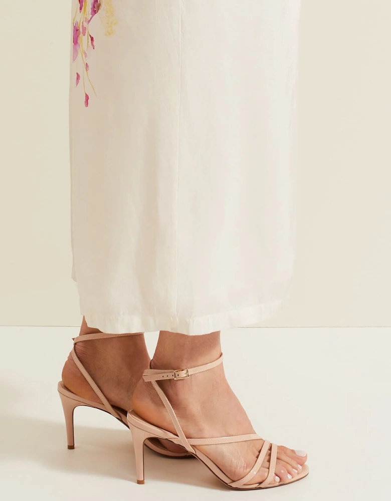 Patent Barely There Strappy Sandal