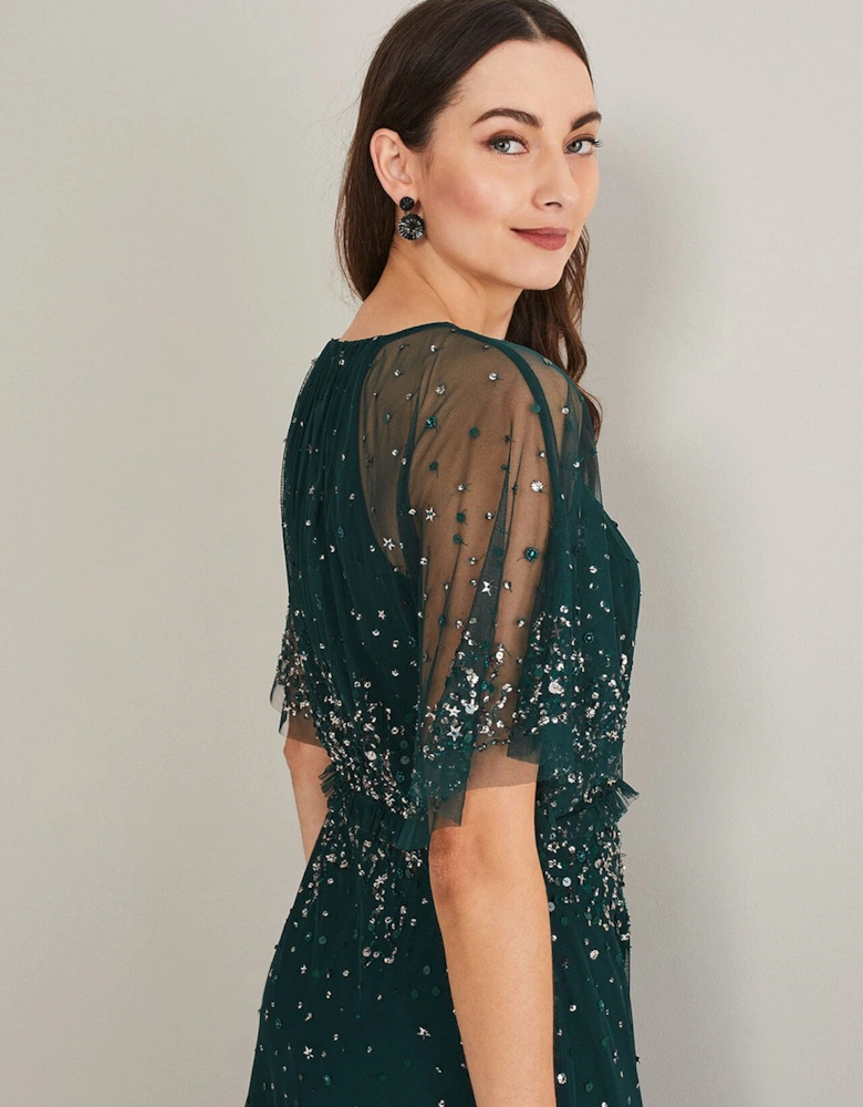Lumi Short Tulle Beaded Dress