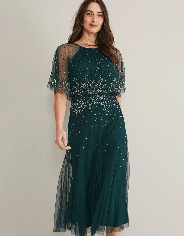 Lumi Short Tulle Beaded Dress