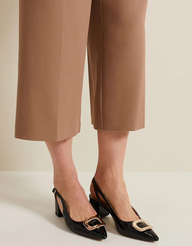 Patent Block Heel Shoes