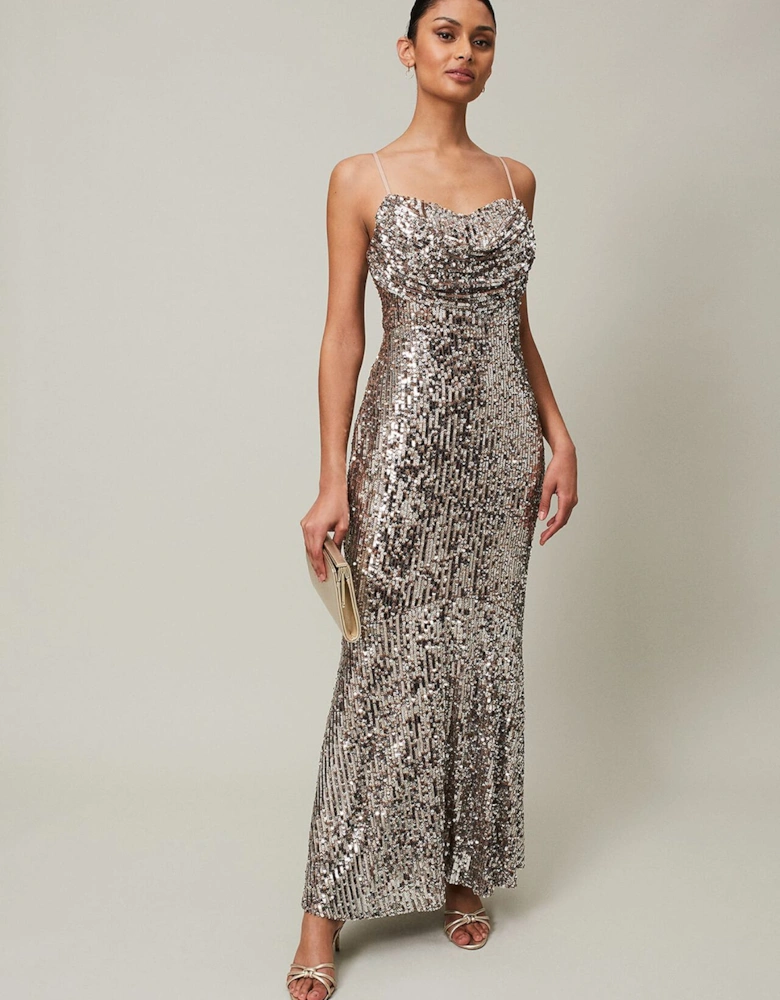 Thalia Sequin Maxi Dress