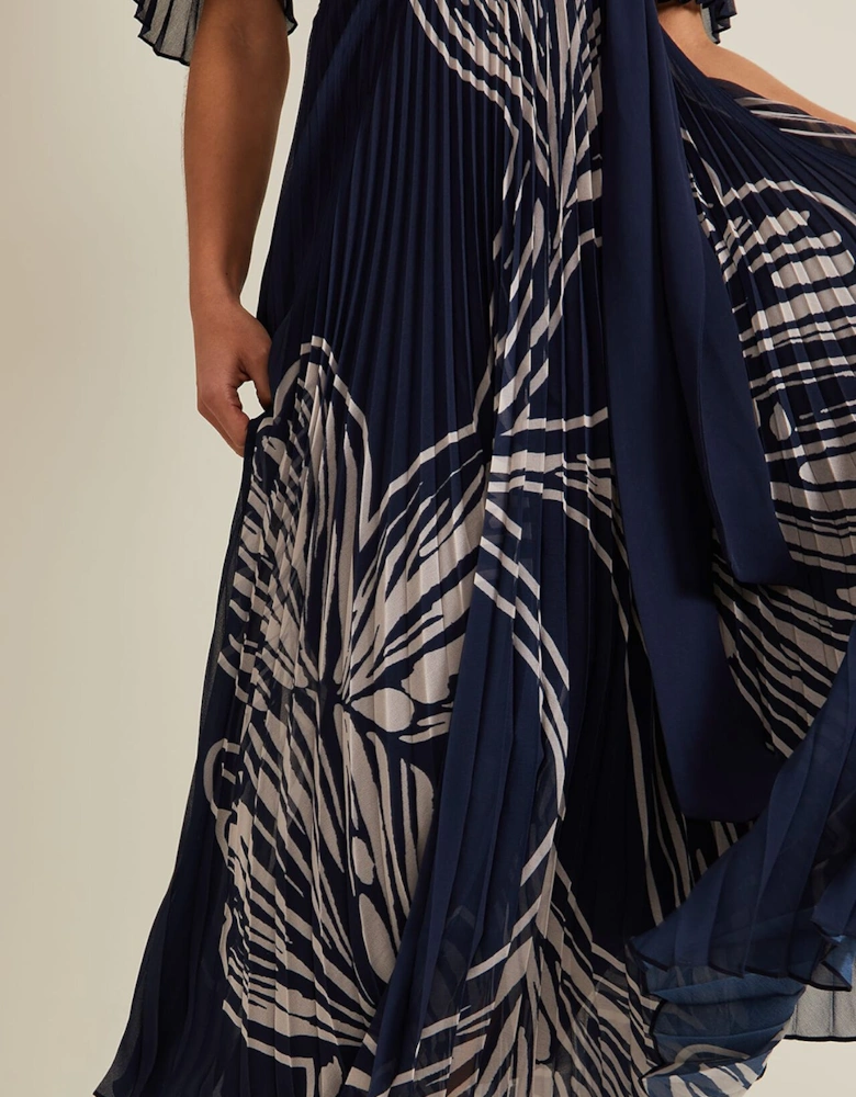 Petite Abigail Printed Pleat Midaxi Dress
