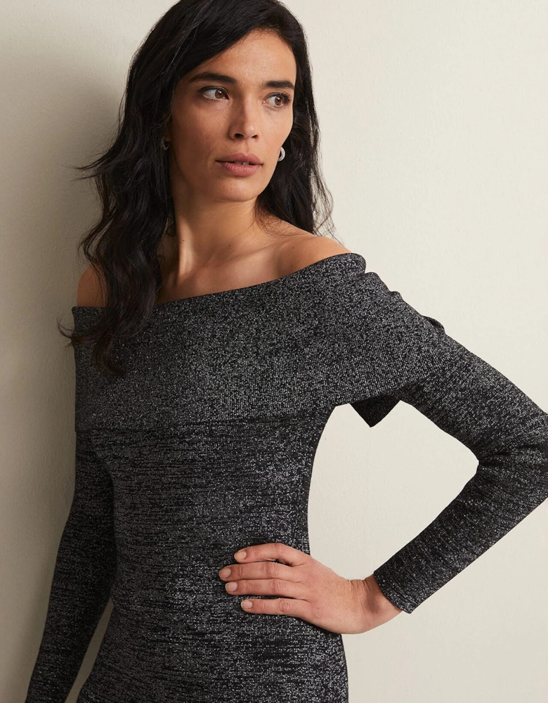 Heidi Knitted Bardot Dress