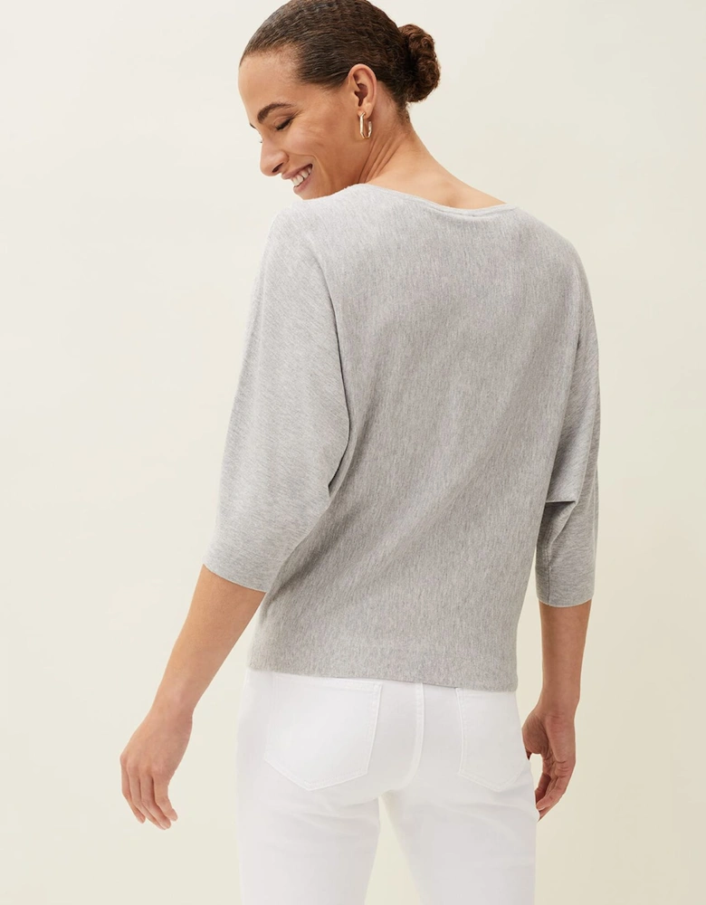 Cristine Batwing Fine Knit Jumper