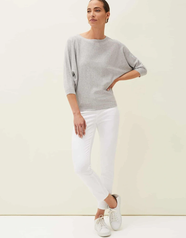 Cristine Batwing Fine Knit Jumper