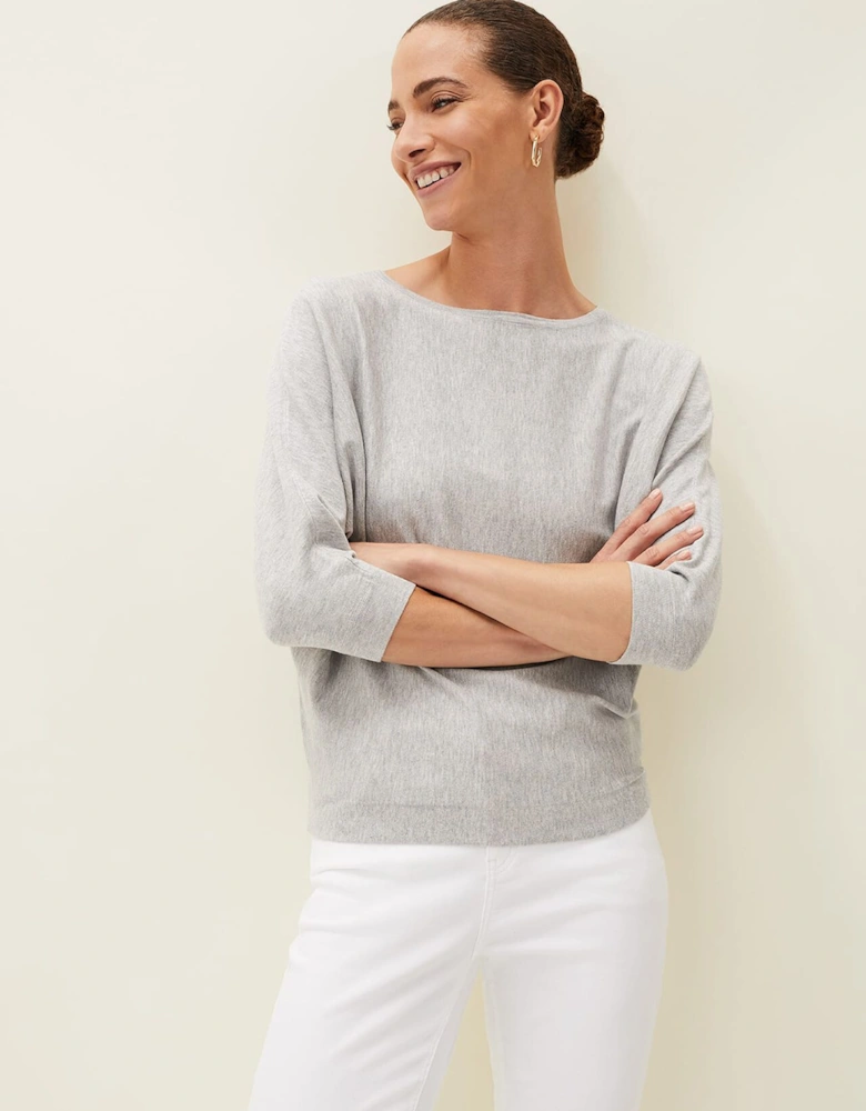 Cristine Batwing Fine Knit Jumper