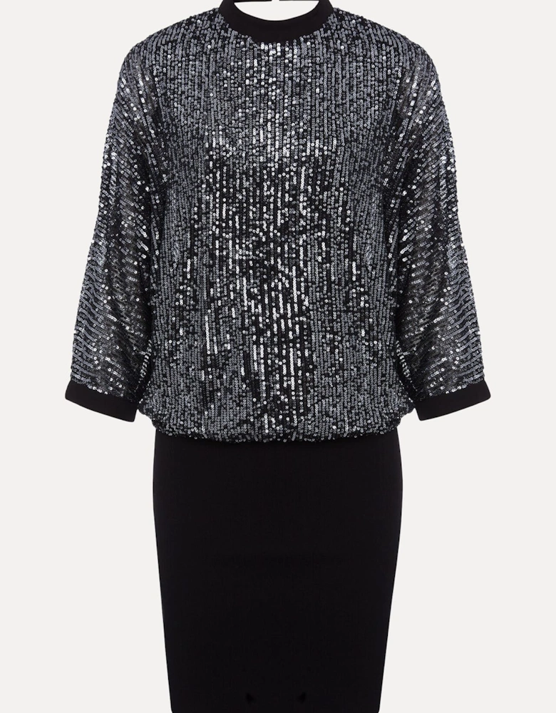 Becca Batwing Sequin Dress