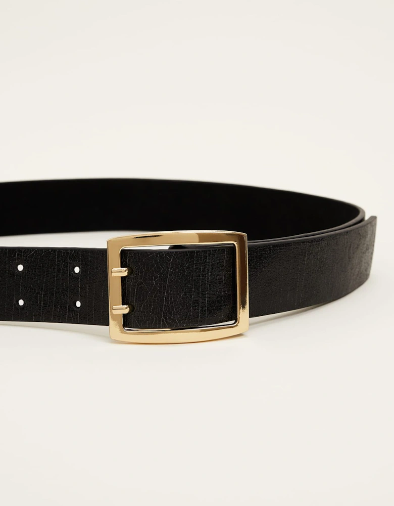 Wide Leather Waist Belt