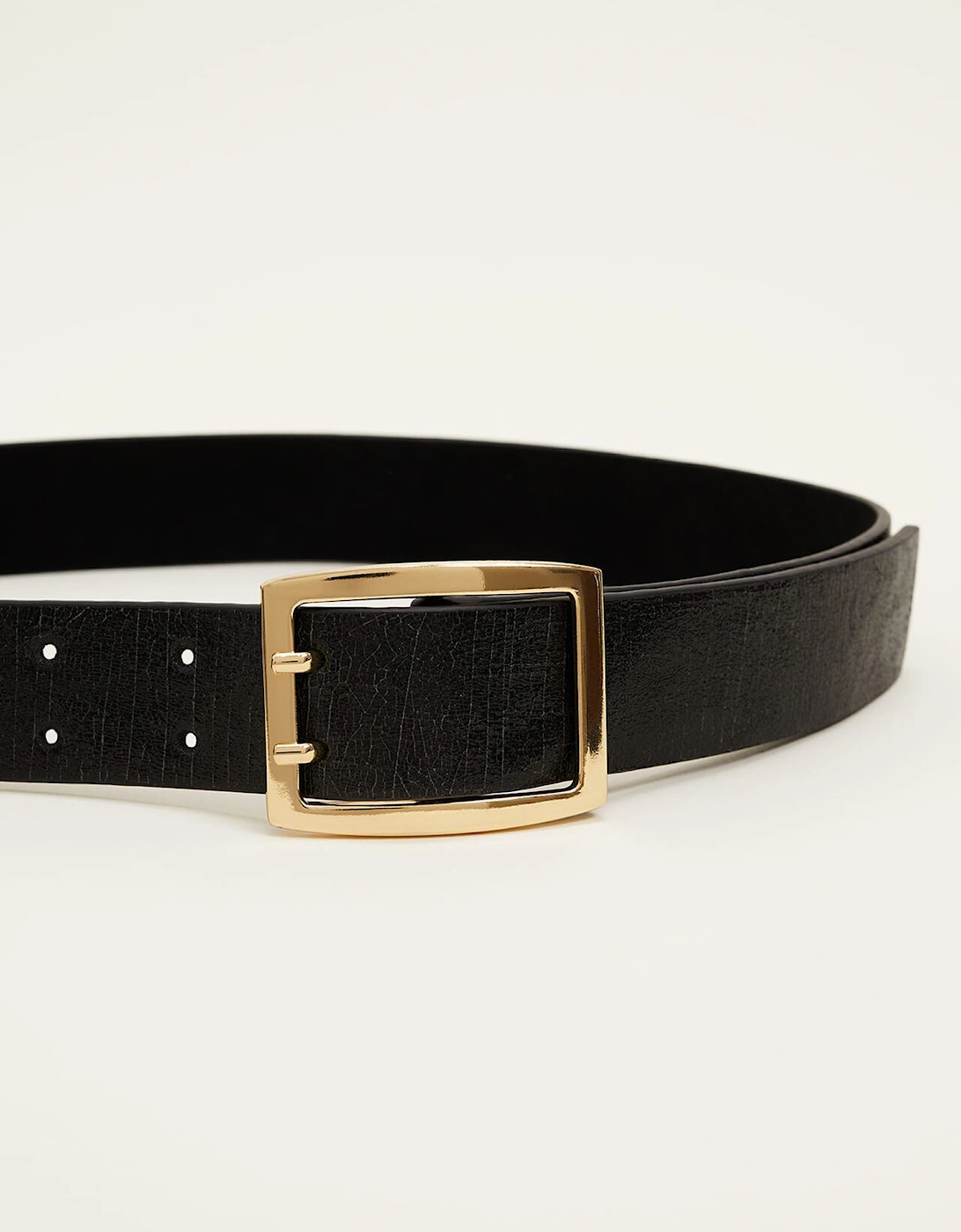 Wide Leather Waist Belt