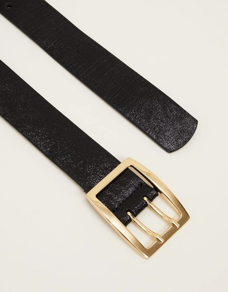 Wide Leather Waist Belt