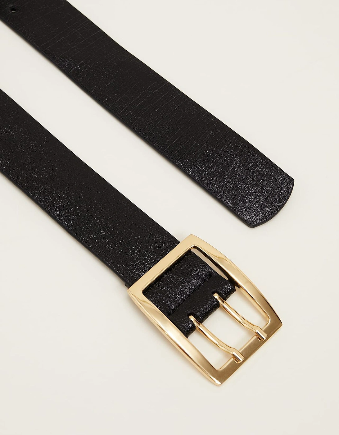 Wide Leather Waist Belt