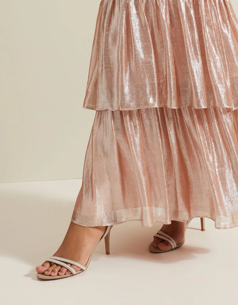 Pearl Embellished Barely There Sandal