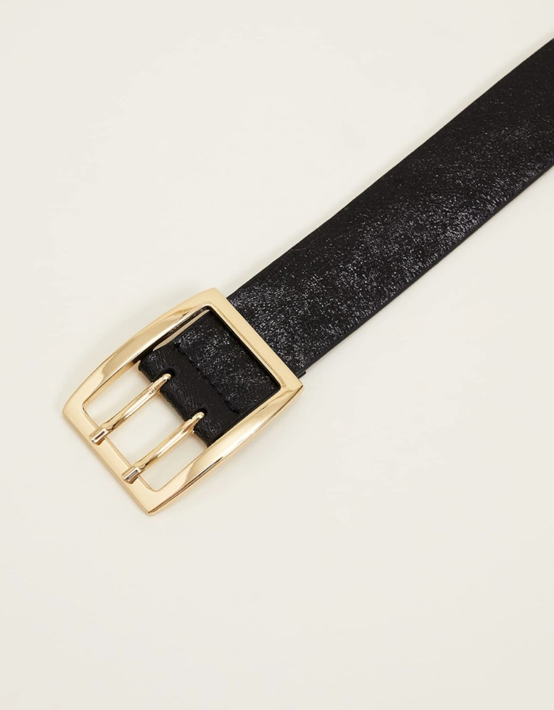 Wide Leather Waist Belt
