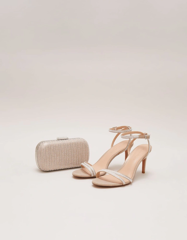 Pearl Embellished Barely There Sandal