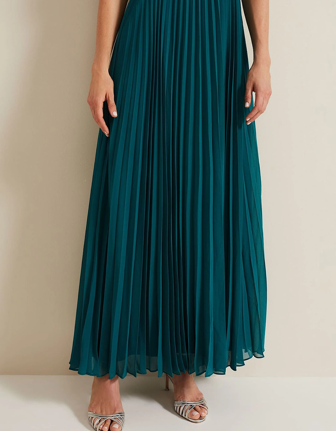 Yasmina Pleated Maxi Dress