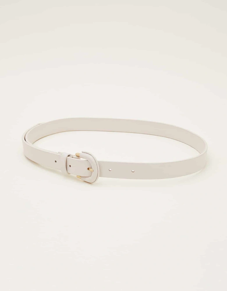 Self Covered Leather Waist Belt
