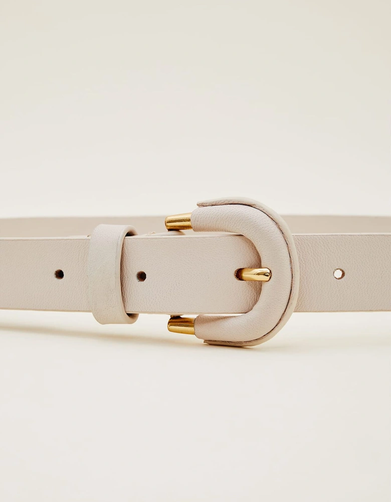 Self Covered Leather Waist Belt