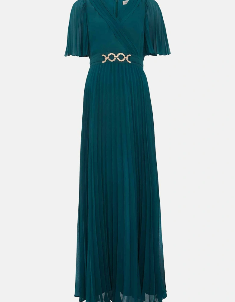 Yasmina Pleated Maxi Dress