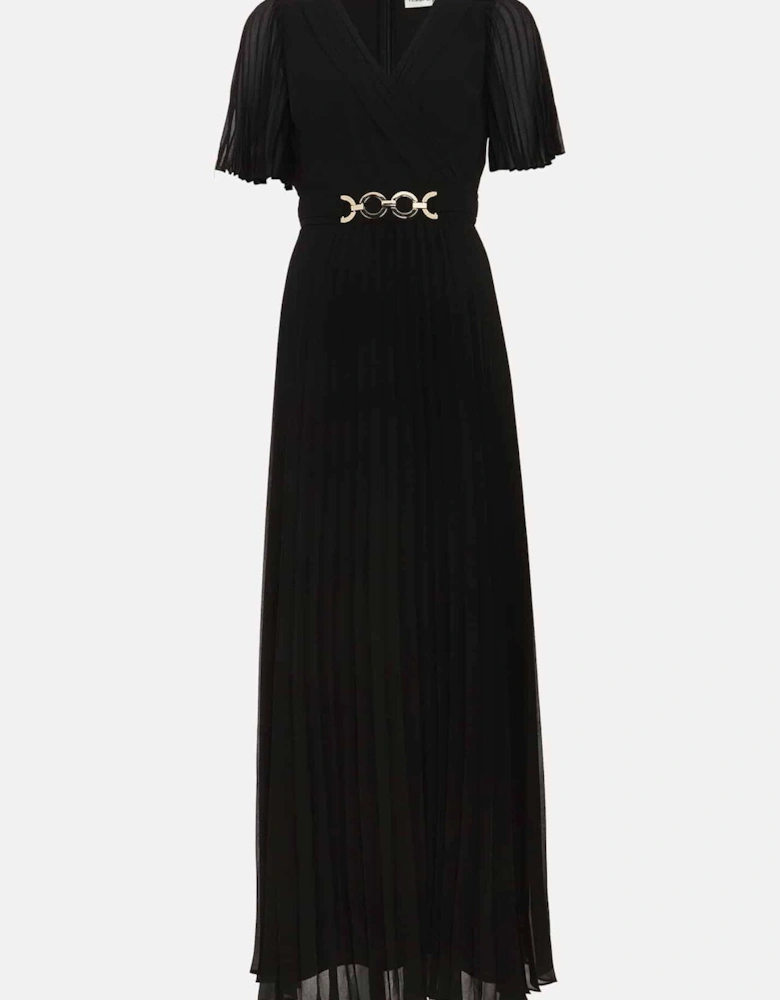 Yasmina Pleated Maxi Dress