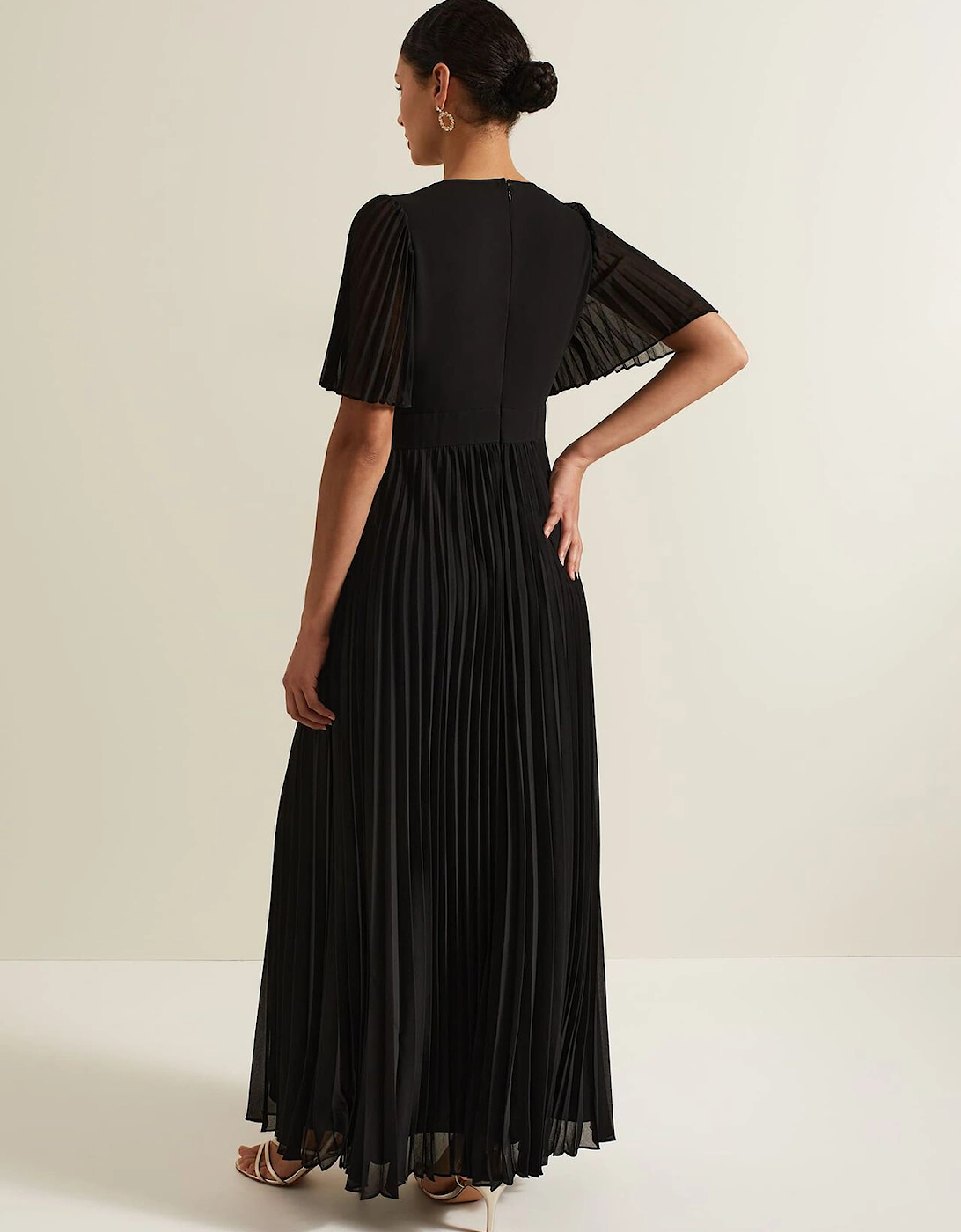 Yasmina Pleated Maxi Dress