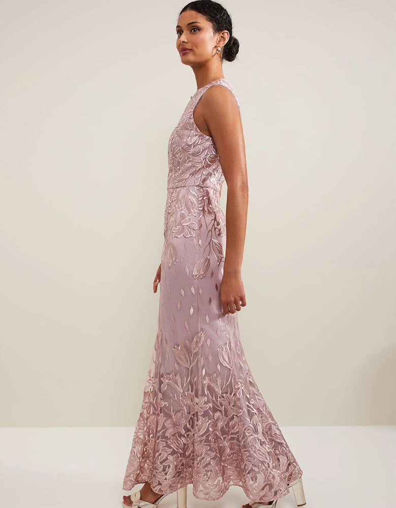 Jaclyn Embroidered Maxi Dress