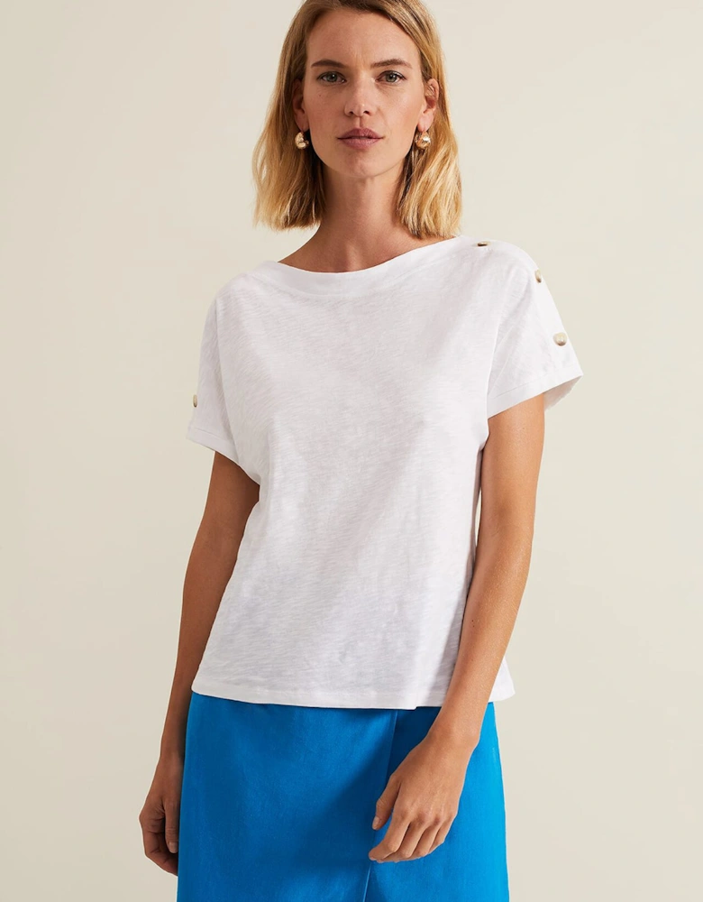 Suzie Button Detail Top