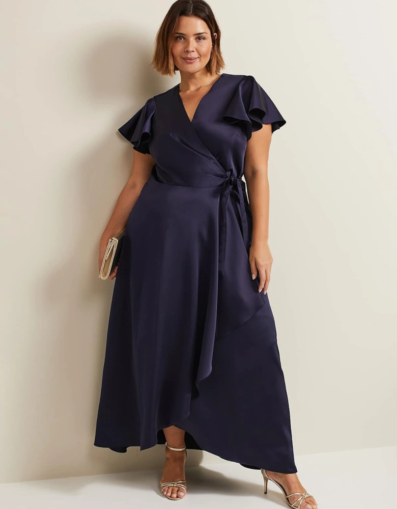 Arabella Satin Maxi Dress