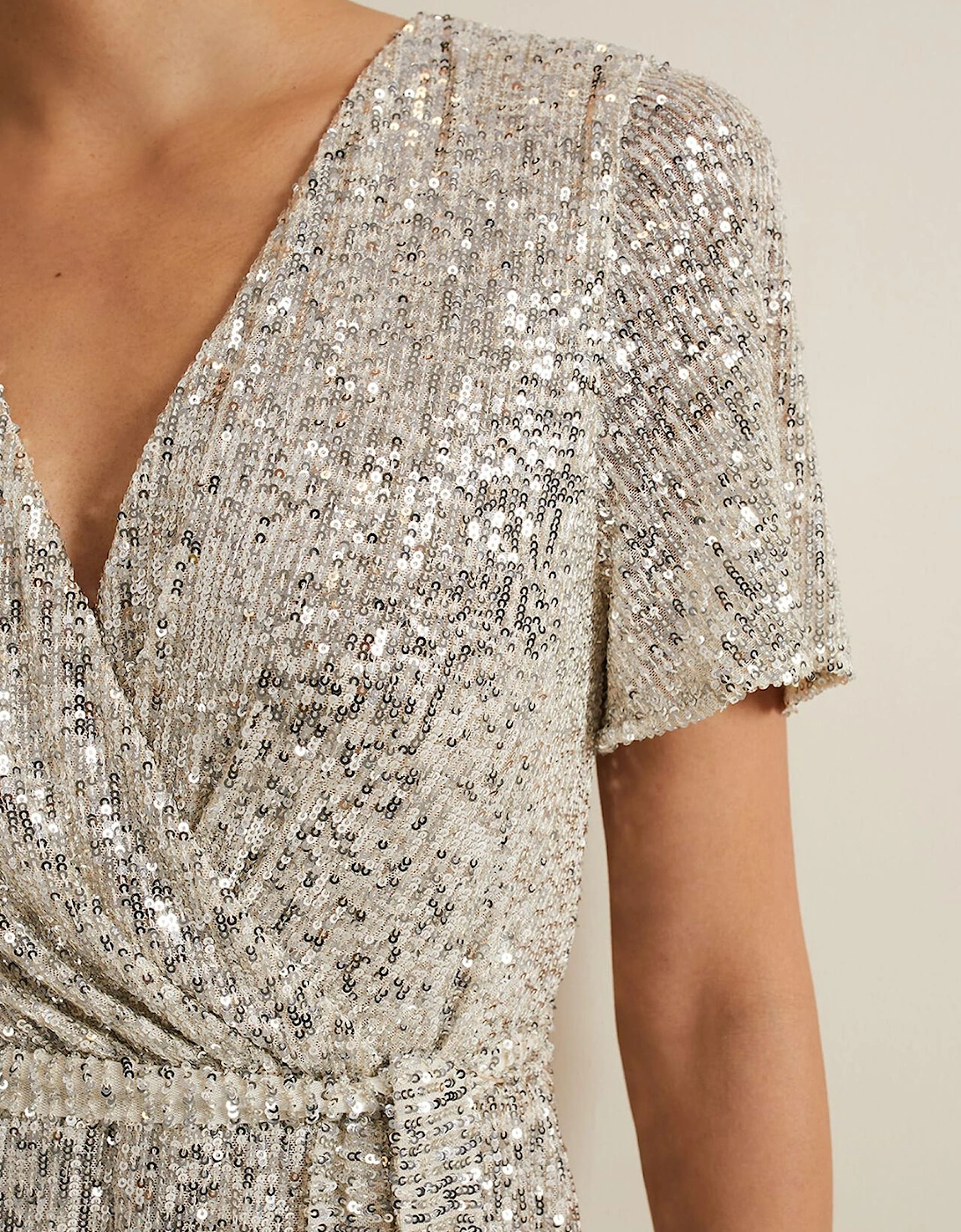 Alessandra Sequin Embellished Jumpsuit