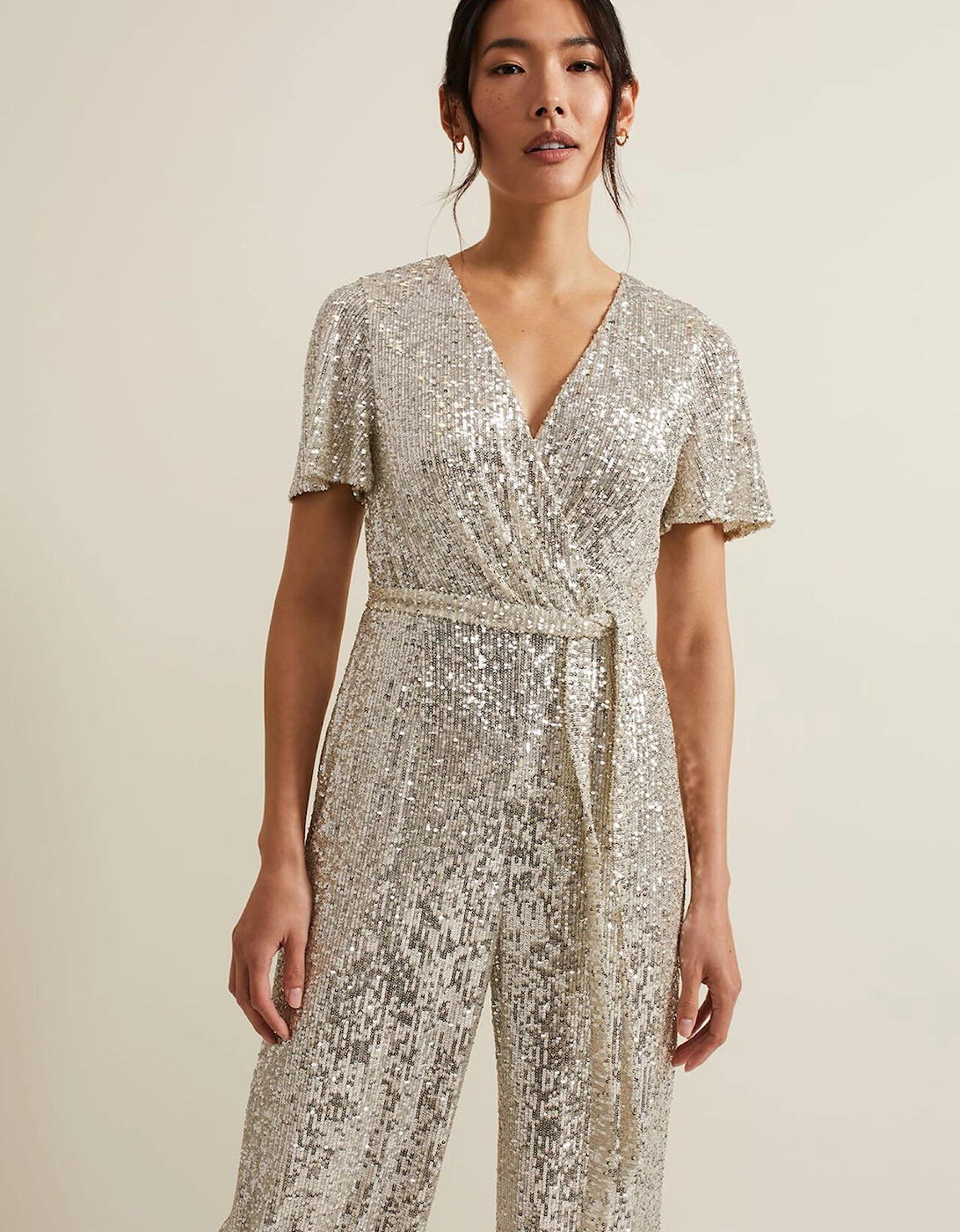 Alessandra Sequin Embellished Jumpsuit