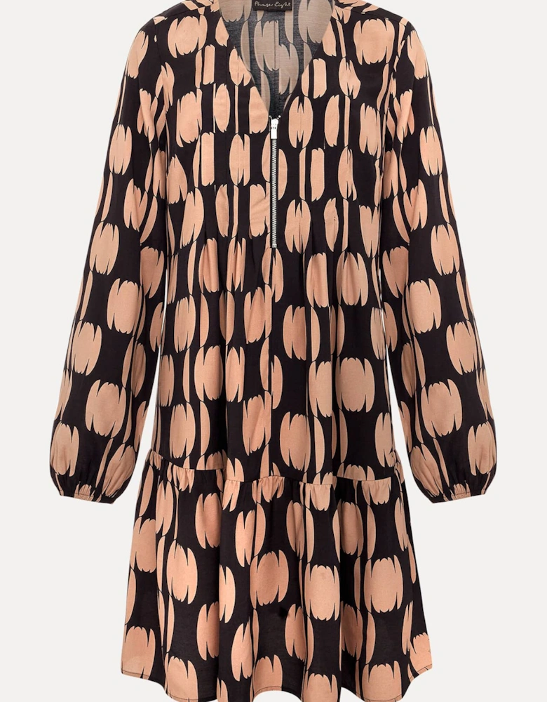 Penele Spot Swing Dress