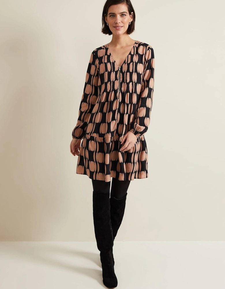 Penele Spot Swing Dress