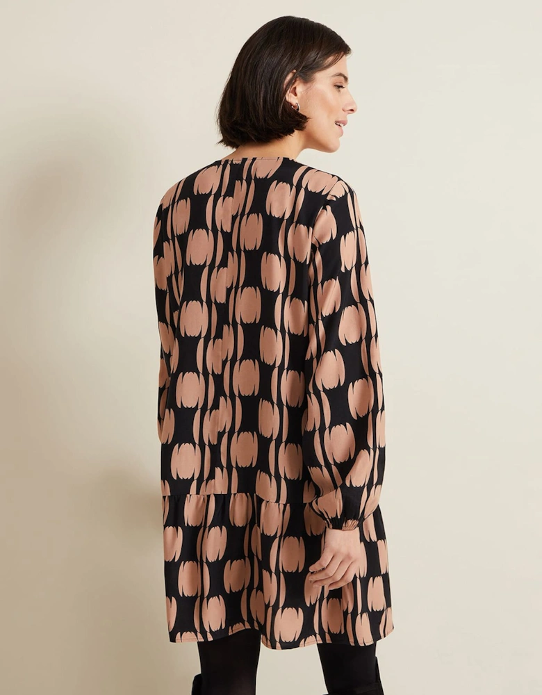 Penele Spot Swing Dress