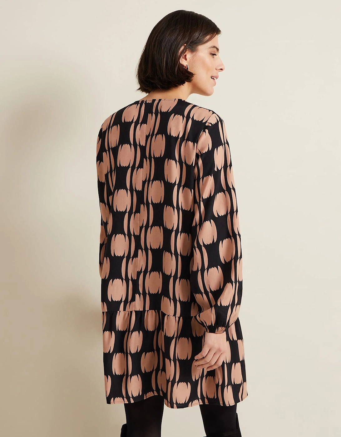 Penele Spot Swing Dress